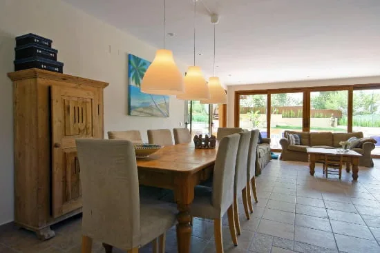 Comedor de la casa Aguila Rent a Villa