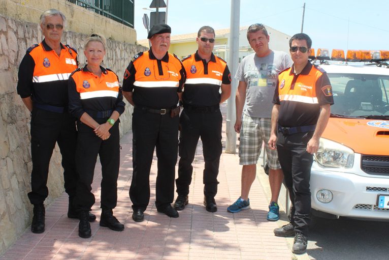 Miembros de Protección Civil de El Poble Nou de Benitatxell
