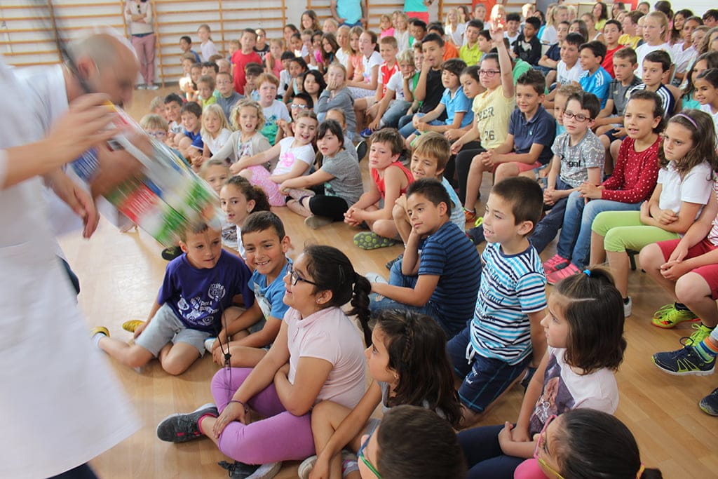 Momento de la representación teatral