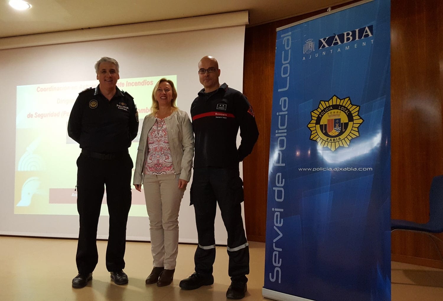 Monfort junto a Gisbert y Fayos