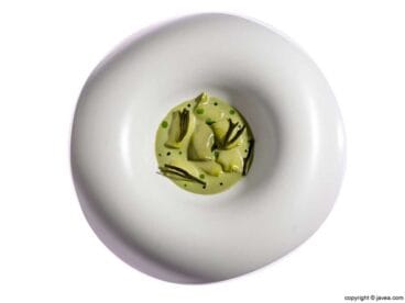 Ñoquis de cocochas merluza Restaurante El Rodat