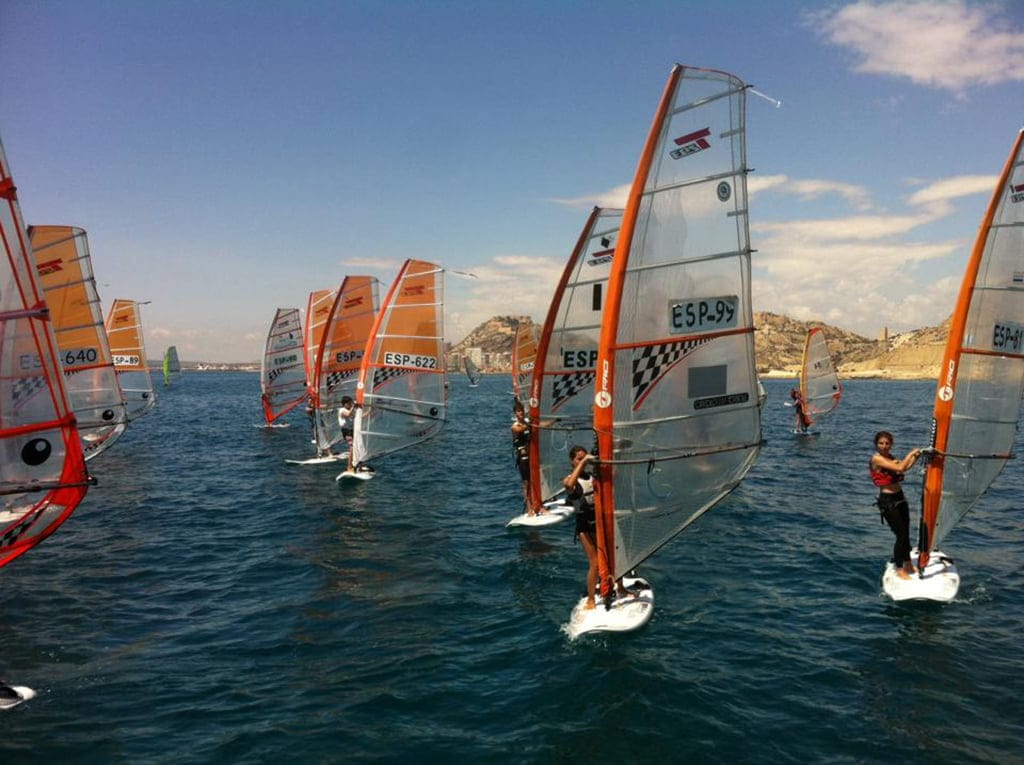 Salida de una de las regatas