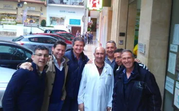 Tolo Bas con sus compañeros