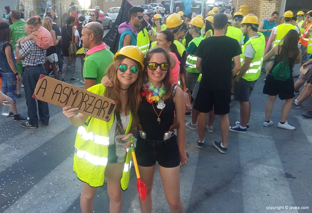Algunas quintas en el desfile de peñas