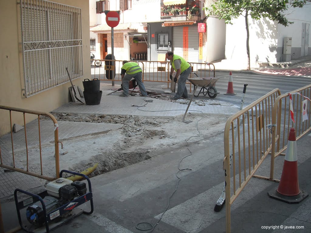 Arreglo de aceras en Thiviers