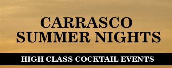 Cartel del evento en Salones Carrasco