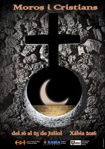Cartel Moros-y Cristianos 2016 en Xàbia