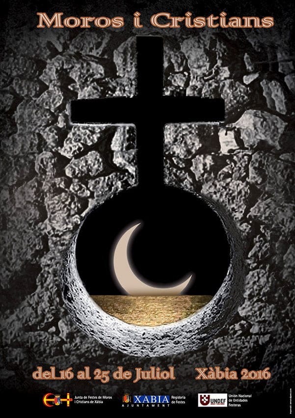 Cartel Moros-y Cristianos 2016 en Xàbia