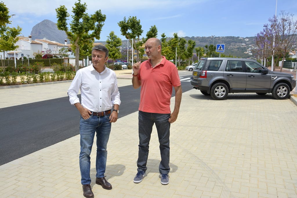 Chulvi y Torres en la obra de la Avenida Augusta.