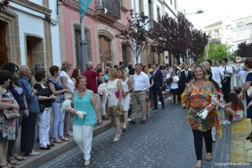 Concejales en la ofrenda de flores