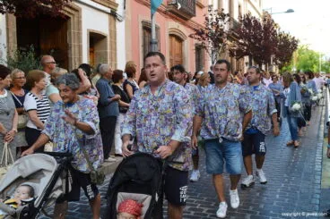David Tiscar en la ofrenda de flores