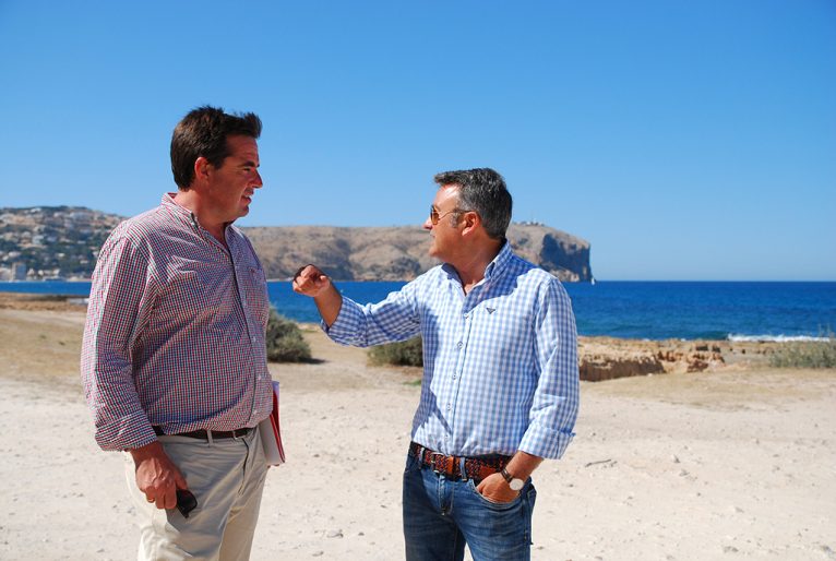 Herick Campos junto a José Chulvi en Xàbia