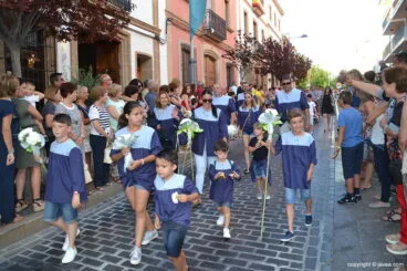 Jóvenes de una de las penyas