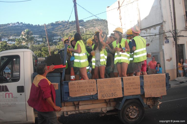 La Quintà-2016 en un camión de obras