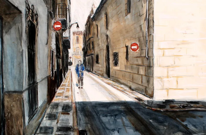 Uno de los cuadros del artista Josep Barceló