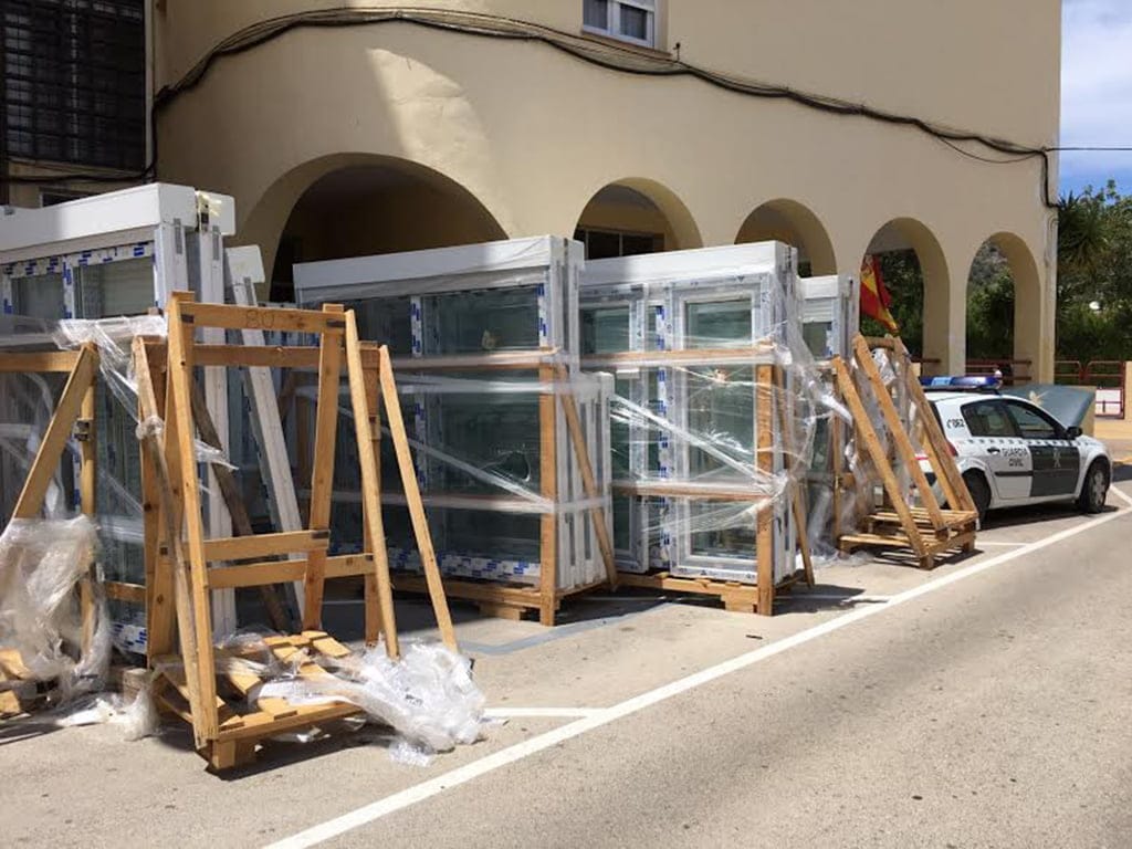 Obras en el cuartel de la Guardia Civil de  Xàbia