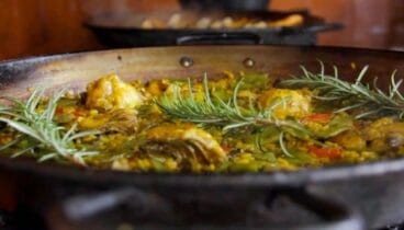 Paella de carne El Trencall
