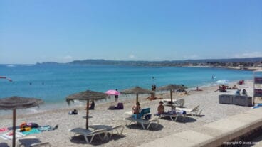 Playa de La Grava en junio