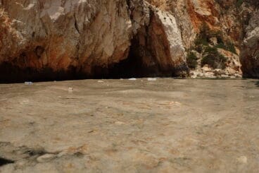 Resto de resíduos en aguas de Jávea