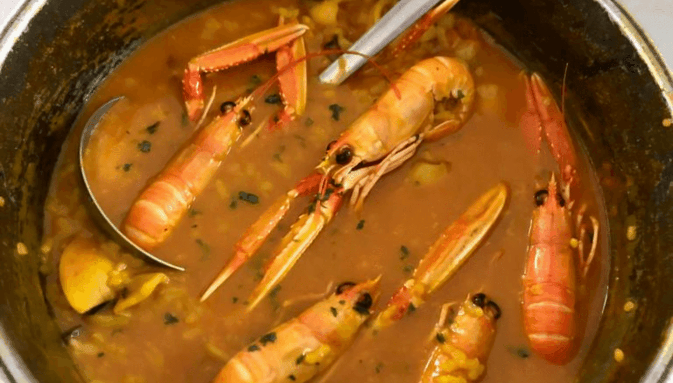 Sabroso arroz con bogavante