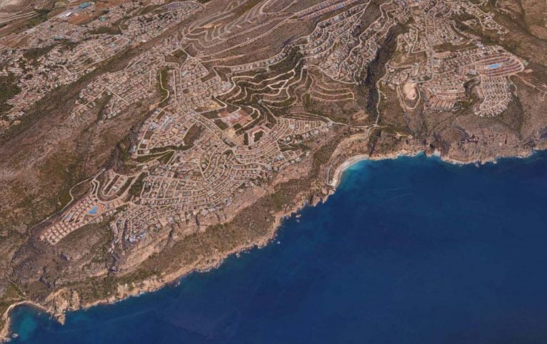 Vista aérea de la Costa de Benitatxell