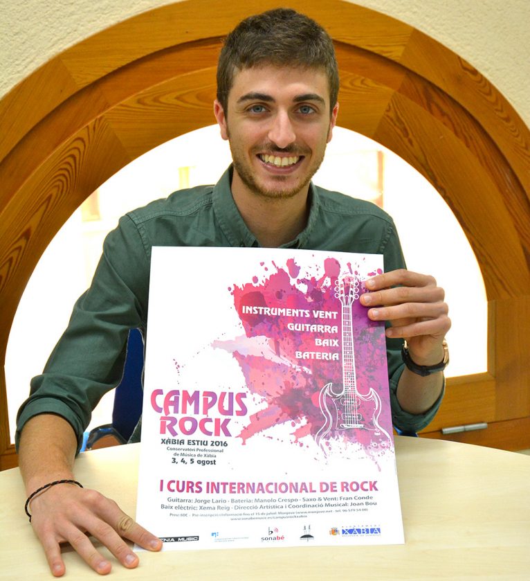 Ximo Segarra en la presentación del Campus de Rock