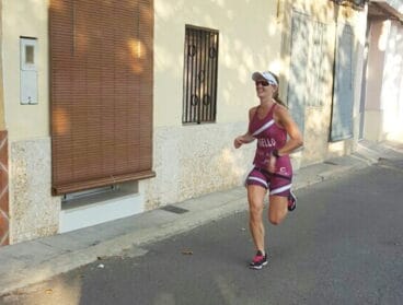 Cristina Roselló en el segmento de carrera a píe