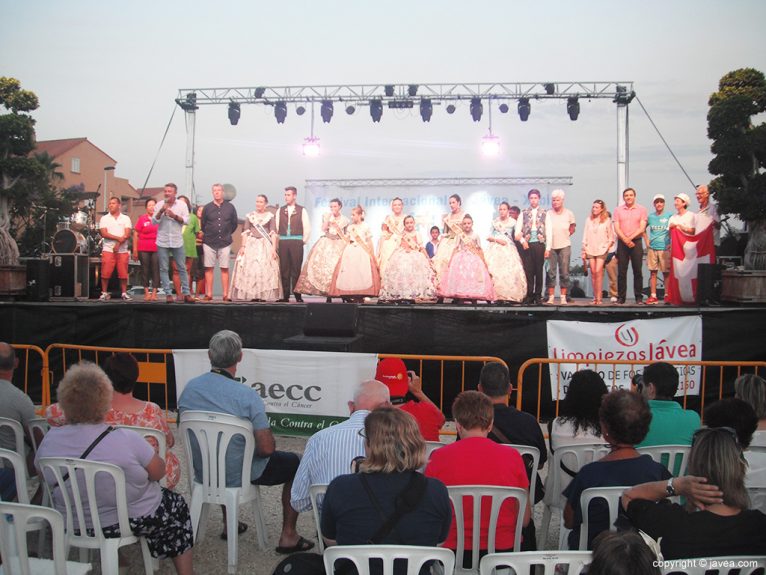 Momento de la inauguración del Festival Internacional de  Xàbia