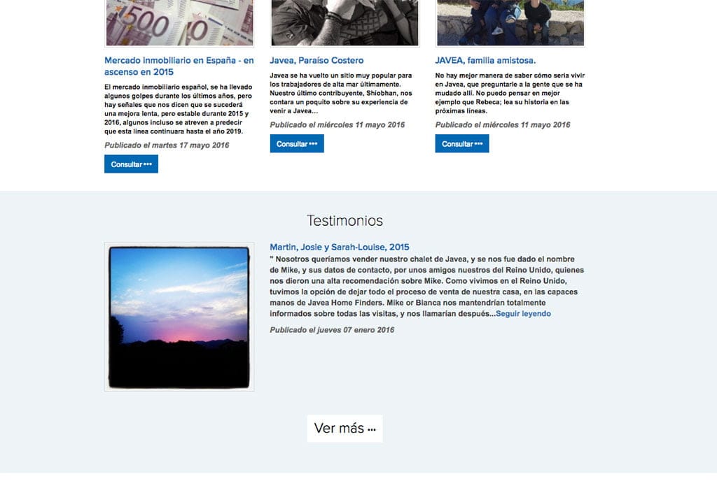 Testimonio de una casa en Javea Home Finders