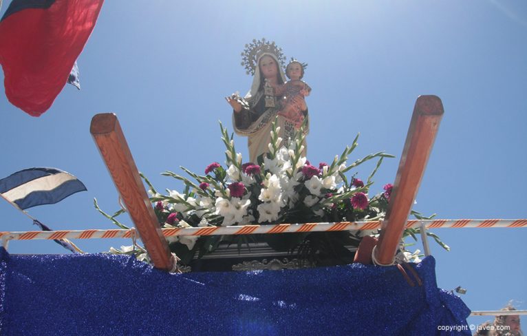 La virgen del Carmen a bordo del "Cap Prim Segundo"