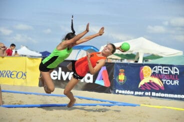 Bonito lanzamiento de una jugadora xabiera