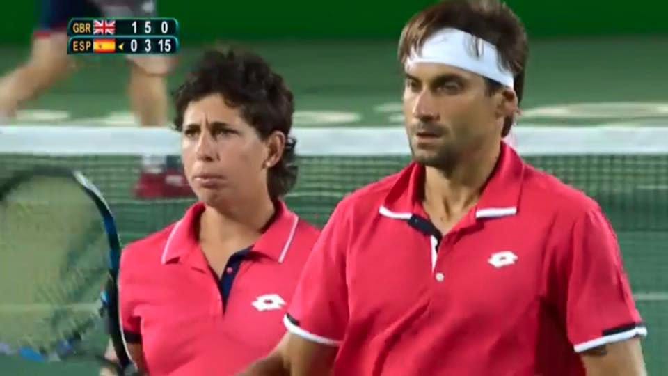 Carla Suárez y David Ferrer en los Juegos Olímpicos