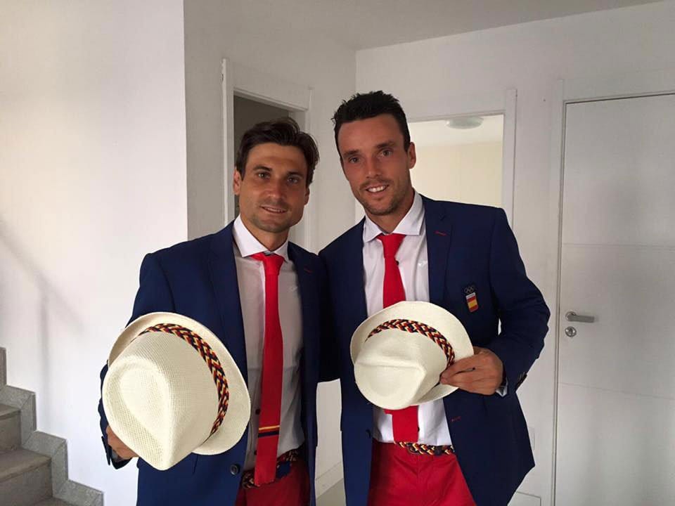 David Ferrer con Bautista Agut