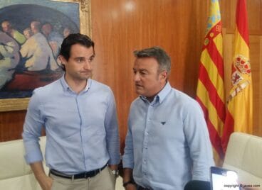 Dolón en su visita al ayuntamiento de Xàbia
