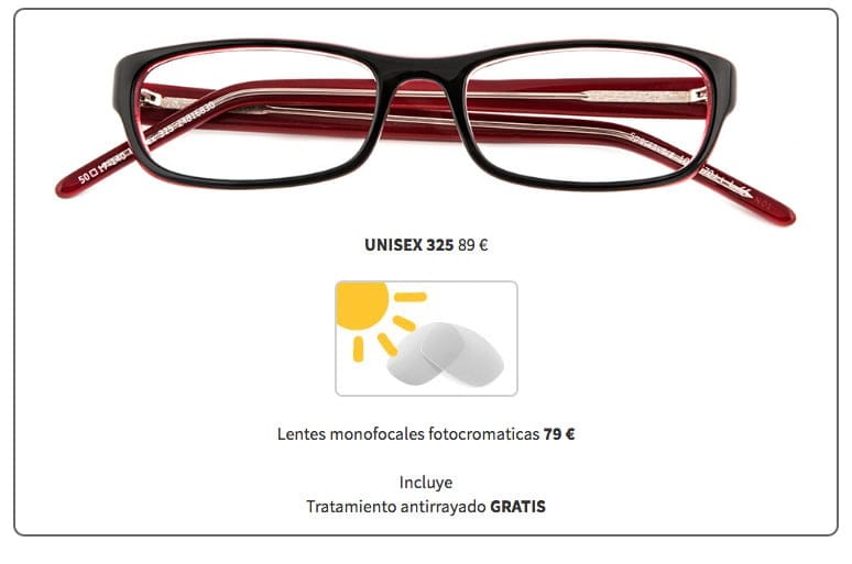 fotocromáticas specsavers