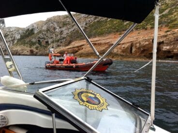Embarcaciones de Bomberos y Policía Local de Xàbia