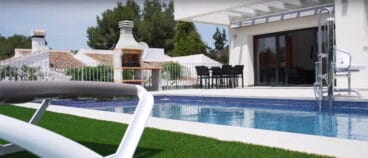 Jardín de la casa adaptada Javea Houses Inmobiliaria