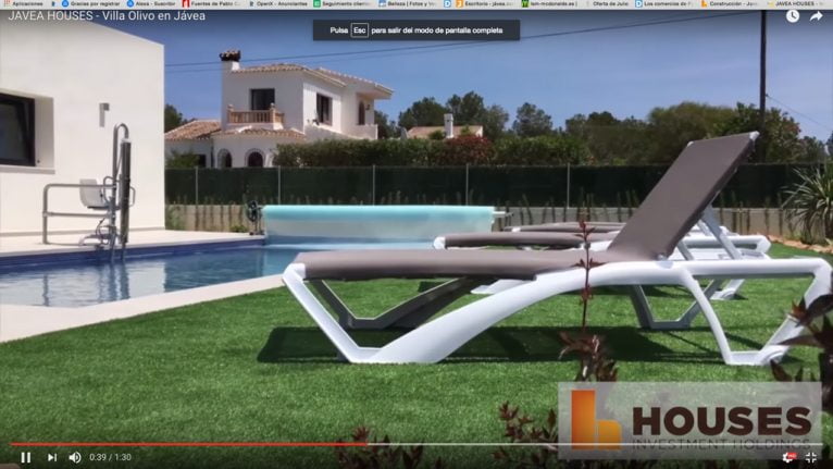 Mecanismo de la piscina Javea Houses Inmobiliaria