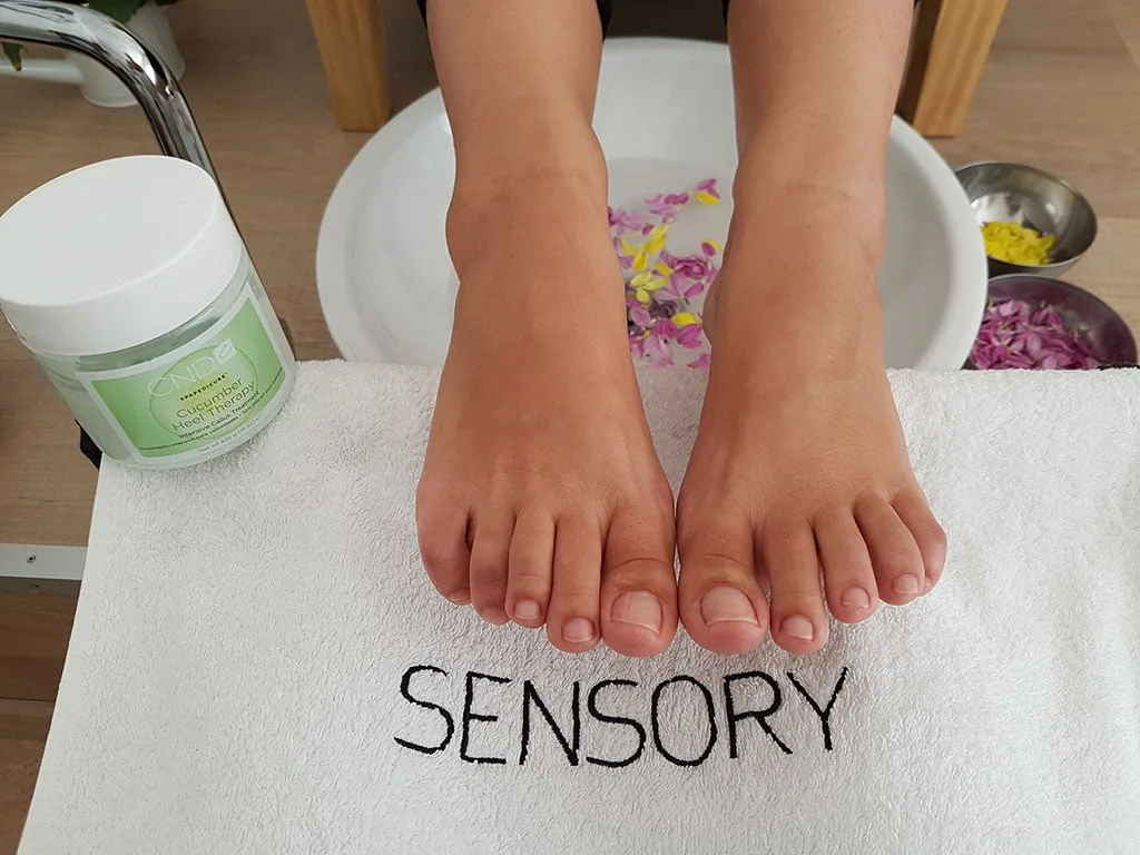 Para pies cansados Spa pedicura Sensory