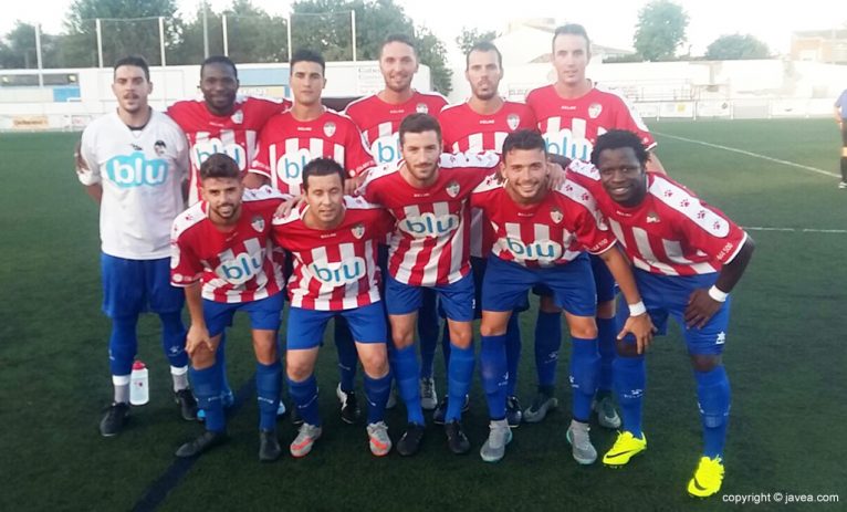 Primer once del CD Jávea de la temporada 2016-17