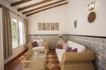 salón de la casa marques Aguila Rent a Villas