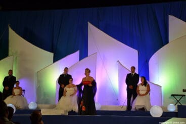 Actuación de una soprano de ópera
