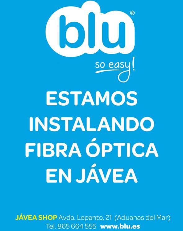 Blu instala fibra óptica en Jávea