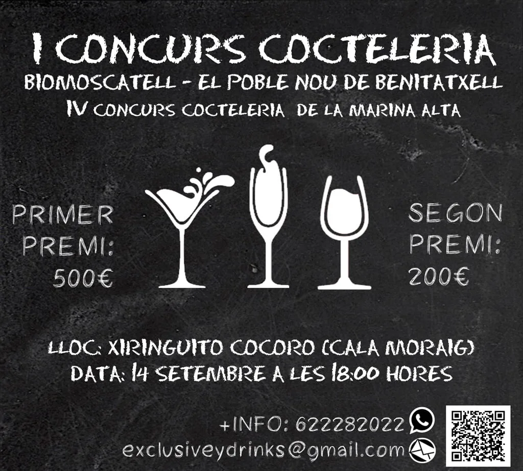 Cartel I concurso de cocteleria
