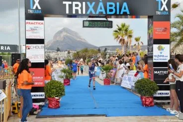 David Ribes entrando en meta