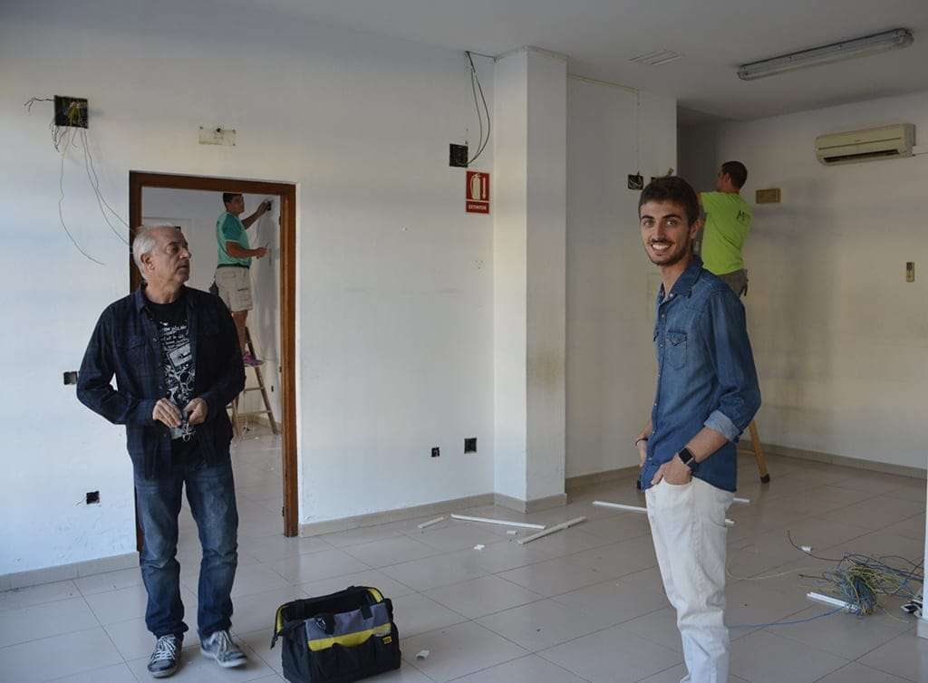 El concejal Ximo Segarra en las instalaciones