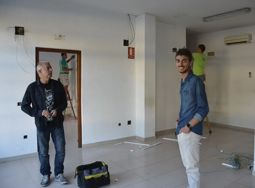 El concejal Ximo Segarra en las instalaciones