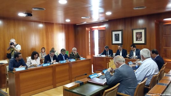 Junta de gobierno de la Diputación en Xàbia
