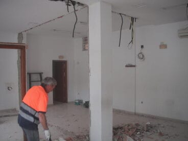 Obras de adecuación del nuevo espacio para jóvenes