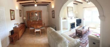 Salón comedor de la casa Terra Mar Costa Blanca